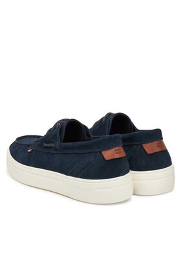 TOMMY HILFIGER - Tommy Hilfiger Półbuty Modern Light Hybrid Suede Boat S FM0FM05352 Granatowy. Kolor: niebieski. Materiał: zamsz, skóra