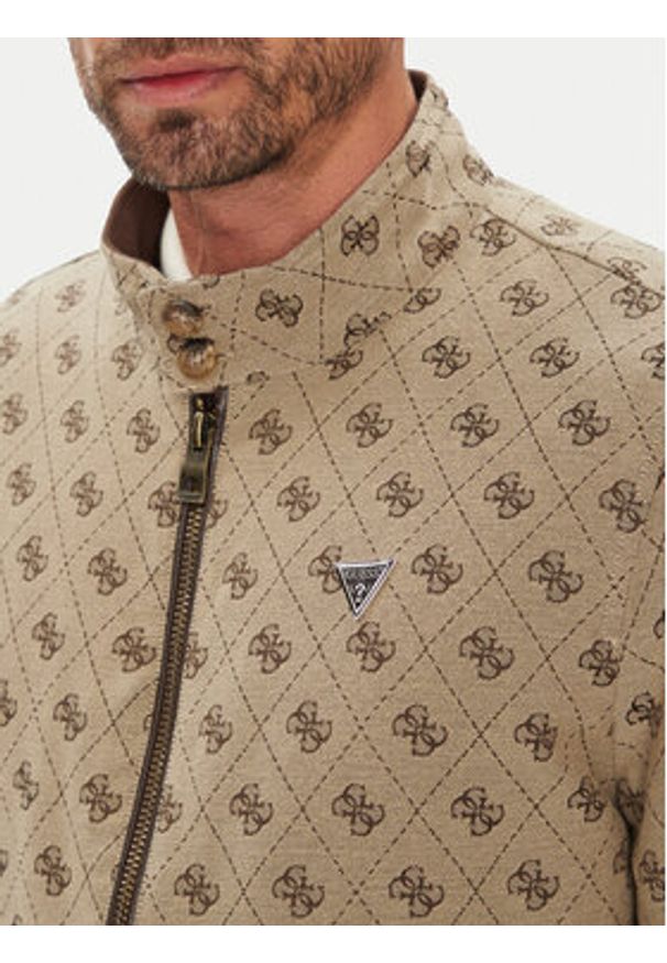 Guess Kurtka bomber M5YL04 WGUE0 Brązowy Regular Fit. Kolor: brązowy. Materiał: syntetyk