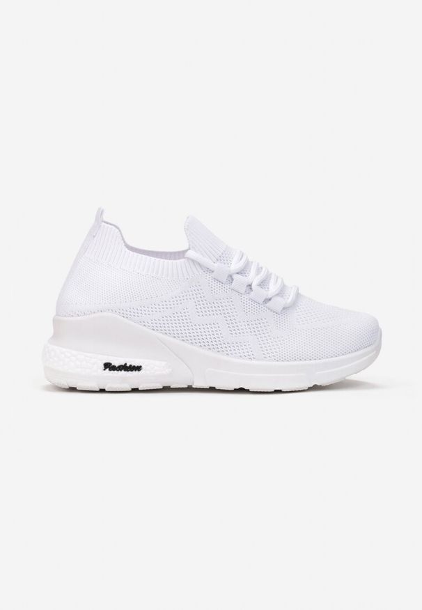 Born2be - Białe Buty Sportowe Amathousa. Okazja: na co dzień. Kolor: biały. Materiał: jeans