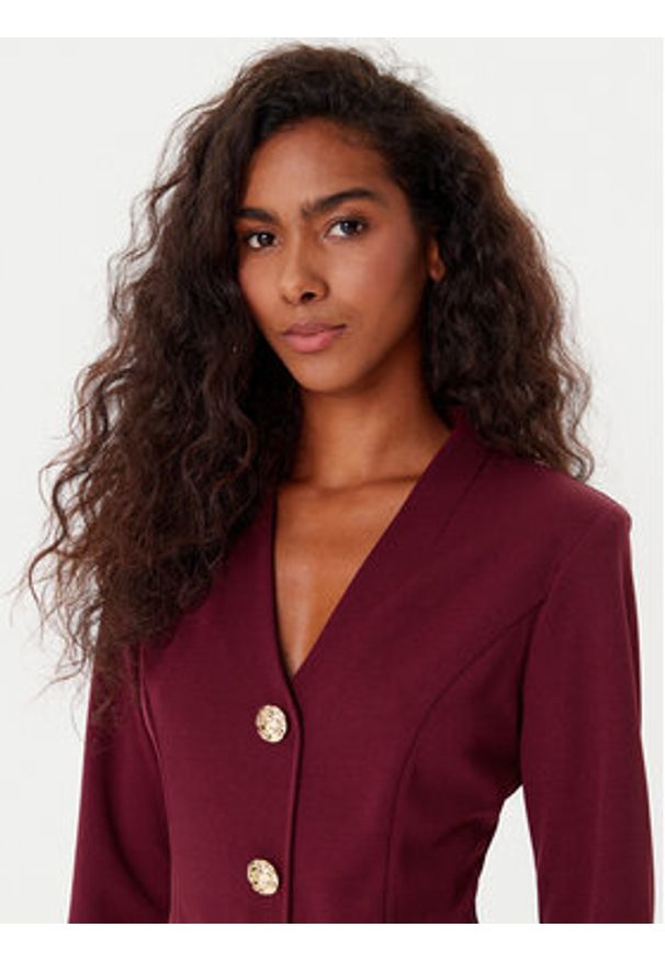 Joseph Ribkoff Sukienka koktajlowa 253072 Bordowy Regular Fit. Kolor: czerwony. Materiał: syntetyk. Styl: wizytowy