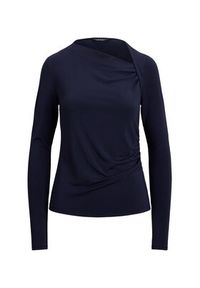 Lauren Ralph Lauren - LAUREN RALPH LAUREN Bluzka 200980153001 Granatowy Slim Fit. Kolor: niebieski. Materiał: lyocell