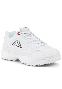 Sneakersy Kappa 242782 White 1010. Kolor: biały. Materiał: skóra #1