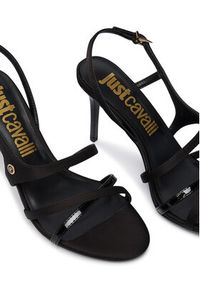 Just Cavalli Sandały 80RA3S27 ZSE44 Czarny. Kolor: czarny. Materiał: materiał #2