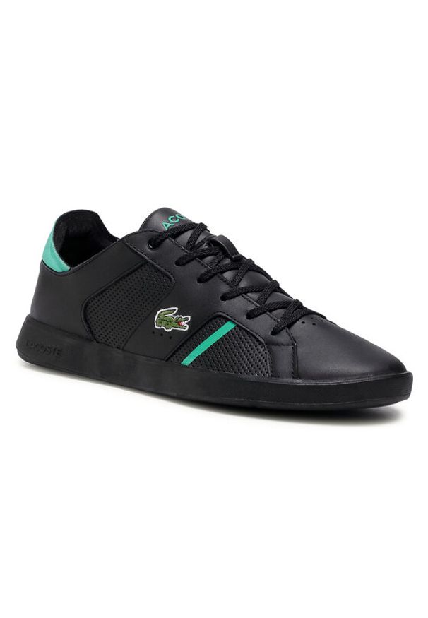 Lacoste Sneakersy Novas 0120 1 Sma 7-40SMA00121B4 Czarny. Kolor: czarny. Materiał: skóra