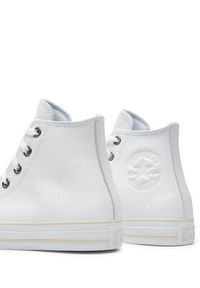Converse Trampki Chuck Taylor All Star Leather A08583C Biały. Kolor: biały. Materiał: skóra #5