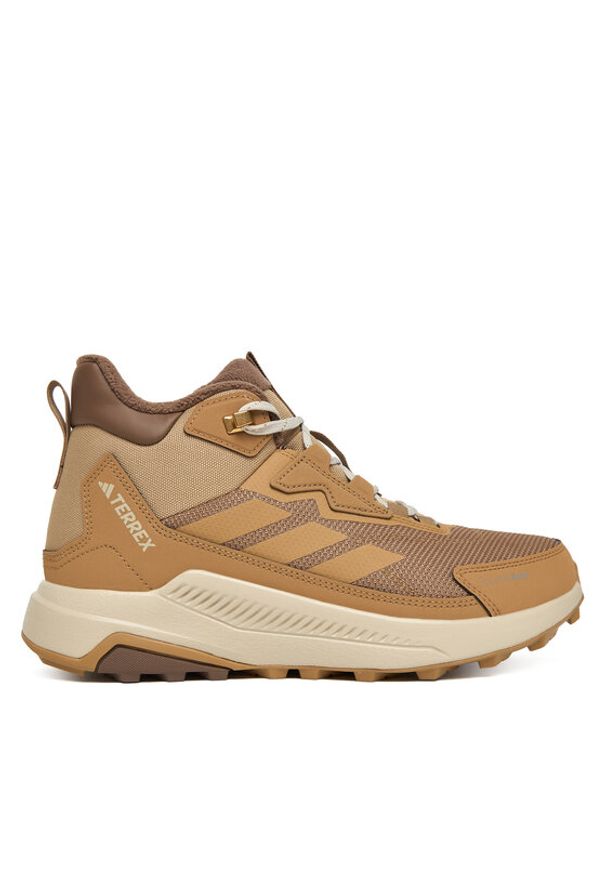 Adidas - adidas Trekkingi Terrex Anylander CLIMAWARM+ Hiking JS1432 Brązowy. Kolor: brązowy. Materiał: materiał