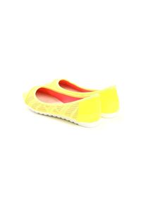 Born2be - Żółte Neonowe Baleriny Ranes. Nosek buta: okrągły. Zapięcie: bez zapięcia. Kolor: żółty. Materiał: materiał, koronka, jeans, skóra, lakier. Wzór: ażurowy. Obcas: na płaskiej podeszwie. Styl: wakacyjny #6