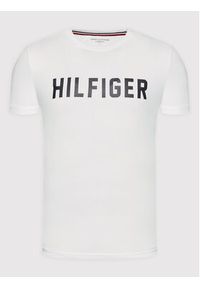 TOMMY HILFIGER - Tommy Hilfiger T-Shirt UM0UM02011 Biały Regular Fit. Kolor: biały. Materiał: bawełna
