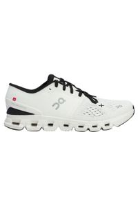 Buty do biegania damskie On Running Cloud X 4. Kolor: biały. Materiał: materiał, syntetyk, tkanina. Szerokość cholewki: normalna. Sport: bieganie
