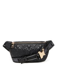 Love Moschino - LOVE MOSCHINO Saszetka nerka JC4003PP0NLA0000 Czarny. Kolor: czarny. Materiał: skóra