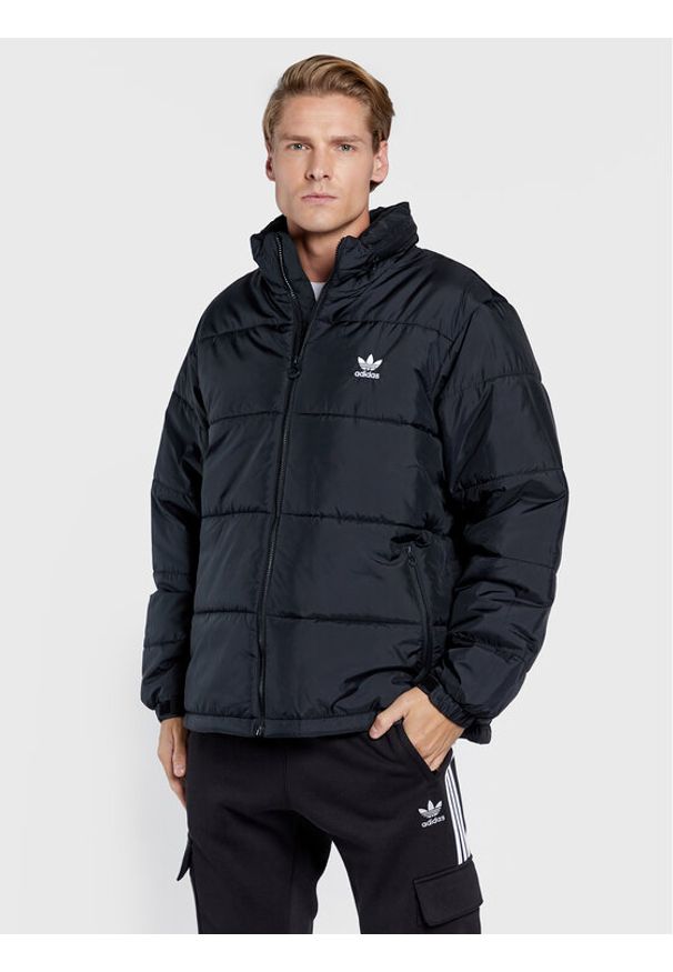 Adidas - adidas Kurtka przejściowa Essentials HL9190 Czarny Regular Fit. Kolor: czarny. Materiał: syntetyk