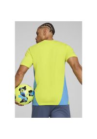 Puma - Męska koszulka treningowa Manchester City PUMA Yellow Glow Magic Blue. Kolor: żółty, wielokolorowy, niebieski. Sport: fitness