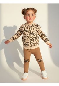 Sinsay - Bluza z nadrukiem w motylki i serduszka - kremowy. Kolor: kremowy. Wzór: nadruk #1