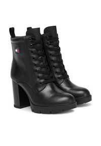 Tommy Jeans Botki Tjw Lace Up EN0EN02832 Czarny. Kolor: czarny. Materiał: skóra #4