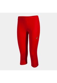 Legginsy do biegania damskie Joma Record III 3/4. Kolor: czerwony