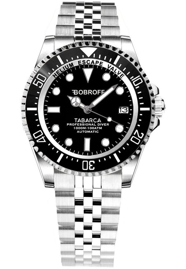Bobroff - Zegarek BOBROFF BF0001-BFSTJ. Automatyczny, Kolor czarny. Mężczyzna. NoSize. Kolor: czarny