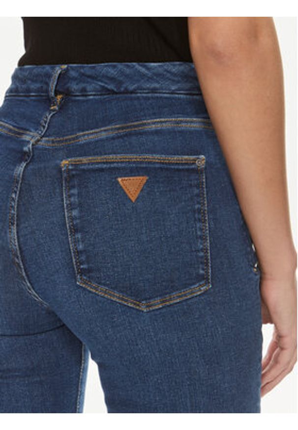 Guess Jeansy W4GA58 D5BR0 Granatowy Bootcut Fit. Kolor: niebieski