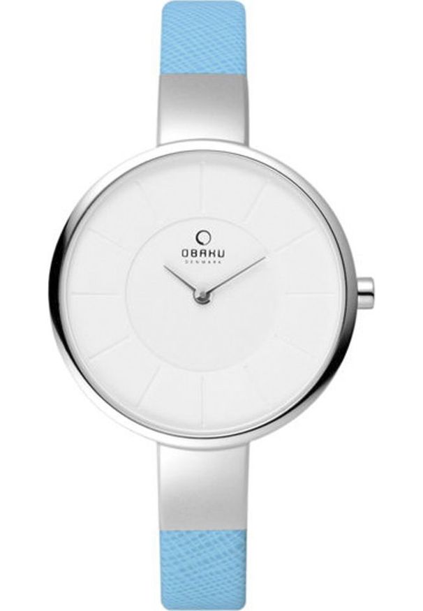 Zegarek OBAKU Zegarek damski Obaku Denmark V149LCIRL niebieski. Kolor: niebieski