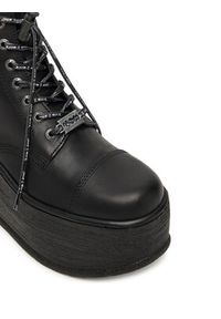 NEW ROCK Botki M-WALL083CCT-C2 Czarny. Kolor: czarny. Materiał: skóra. Styl: rockowy #5