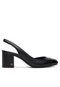 MICHAEL Michael Kors Czółenka Perla Flex Sling Pump 40R4PLMP1L Czarny. Kolor: czarny. Materiał: skóra