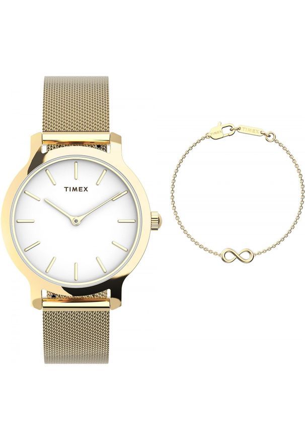 Zegarek damski Timex TWG067000 złoty. Kolor: złoty