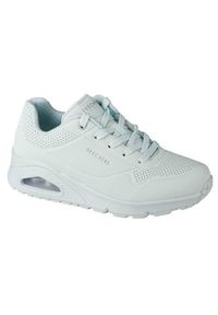 skechers - Buty do chodzenia damskie Skechers Uno Frosty Kicks. Zapięcie: sznurówki. Kolor: biały. Materiał: materiał, syntetyk, tkanina. Szerokość cholewki: normalna. Sport: turystyka piesza