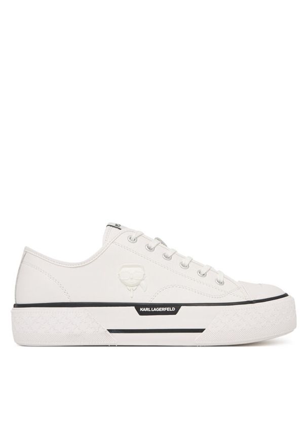 Karl Lagerfeld - KARL LAGERFELD Trampki Kampus Max III KL50470N Biały. Kolor: biały. Materiał: skóra