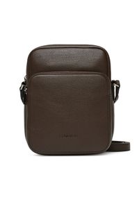 Calvin Klein Saszetka Micro Pebble Crossbody S LV04D3076G Brązowy. Kolor: brązowy. Materiał: skóra