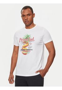 Petrol Industries T-Shirt M-1040-TSR660 Biały Regular Fit. Kolor: biały. Materiał: bawełna