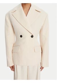 JACQUEMUS Marynarka La Veste Norma 25E251JA0871709130 Beżowy Regular Fit. Kolor: beżowy. Materiał: len #5