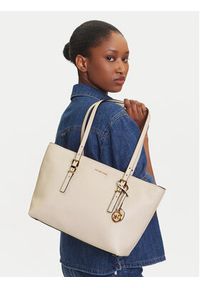 MICHAEL Michael Kors Torebka Quinn 30T5GQNT2L Écru. Materiał: skórzane