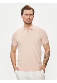 Selected Homme Polo 16087839 Różowy Regular Fit. Typ kołnierza: polo. Kolor: różowy. Materiał: bawełna