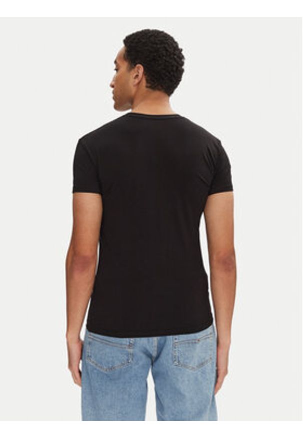 Emporio Armani Underwear T-Shirt EM000375 AF10798 UC001 Czarny Slim Fit. Kolor: czarny. Materiał: bawełna