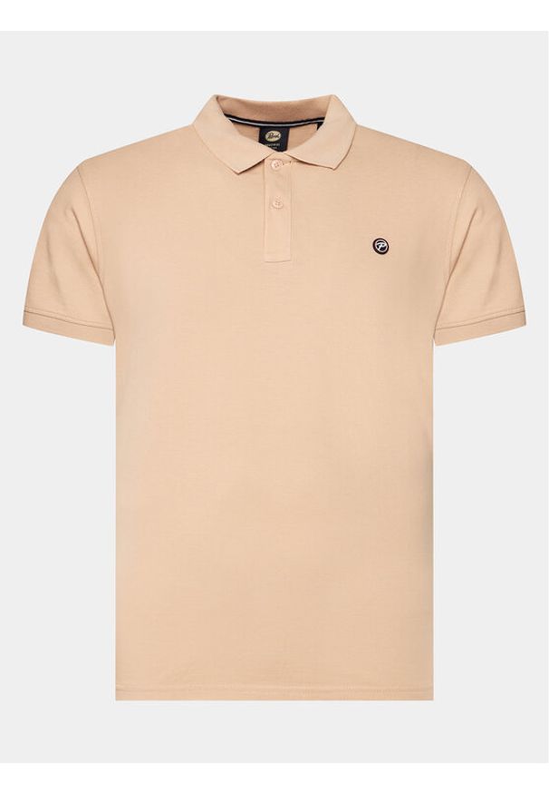 Petrol Industries Polo M-1040-POL002 Pomarańczowy Slim Fit. Typ kołnierza: polo. Kolor: pomarańczowy. Materiał: bawełna