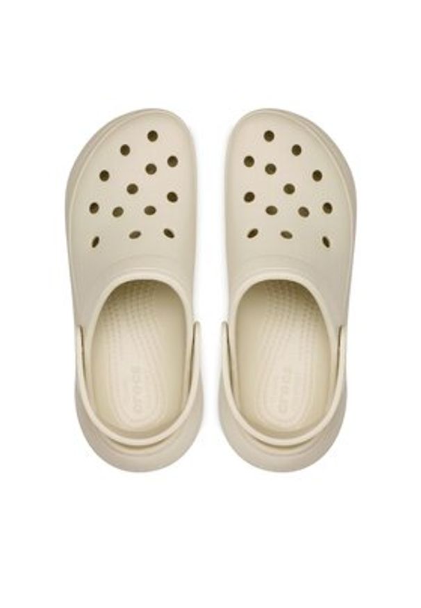 Crocs Klapki Classic Crush Clog 207521 Beżowy. Kolor: beżowy