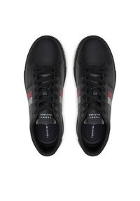 TOMMY HILFIGER - Tommy Hilfiger Sneakersy Supercup Lth Seasonal FM0FM05129 Czarny. Kolor: czarny. Materiał: skóra #4