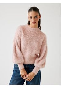 Guess Sweter 167547 Różowy Classic Fit. Kolor: różowy. Materiał: syntetyk #5