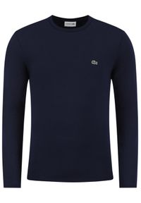 Lacoste Longsleeve TH6712 Granatowy Regular Fit. Kolor: niebieski. Materiał: bawełna. Długość rękawa: długi rękaw