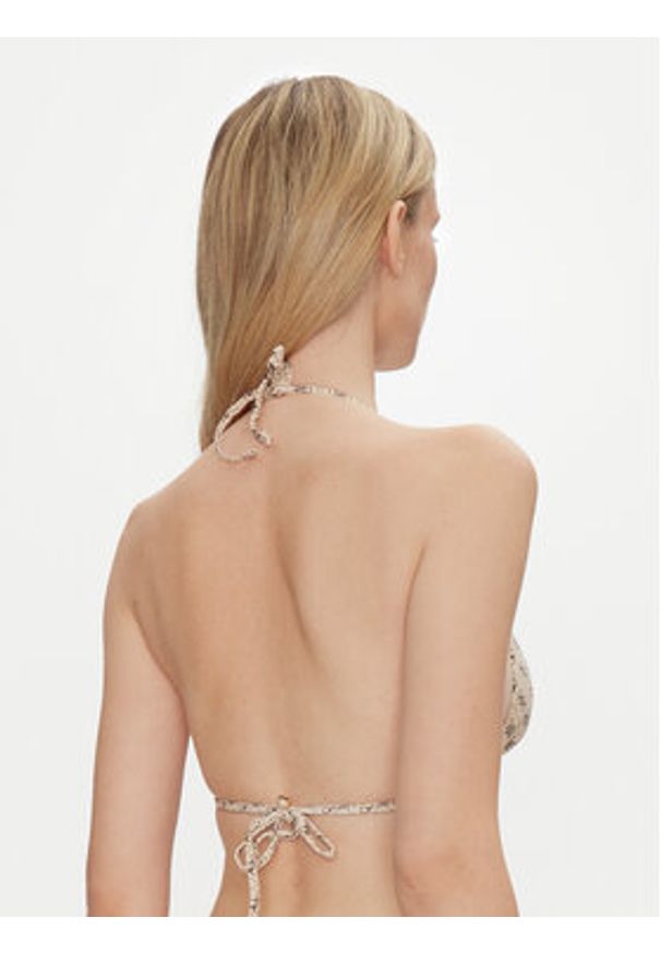 Guess Góra od bikini E5GJ36 KCRL2 Beżowy. Kolor: beżowy. Materiał: syntetyk