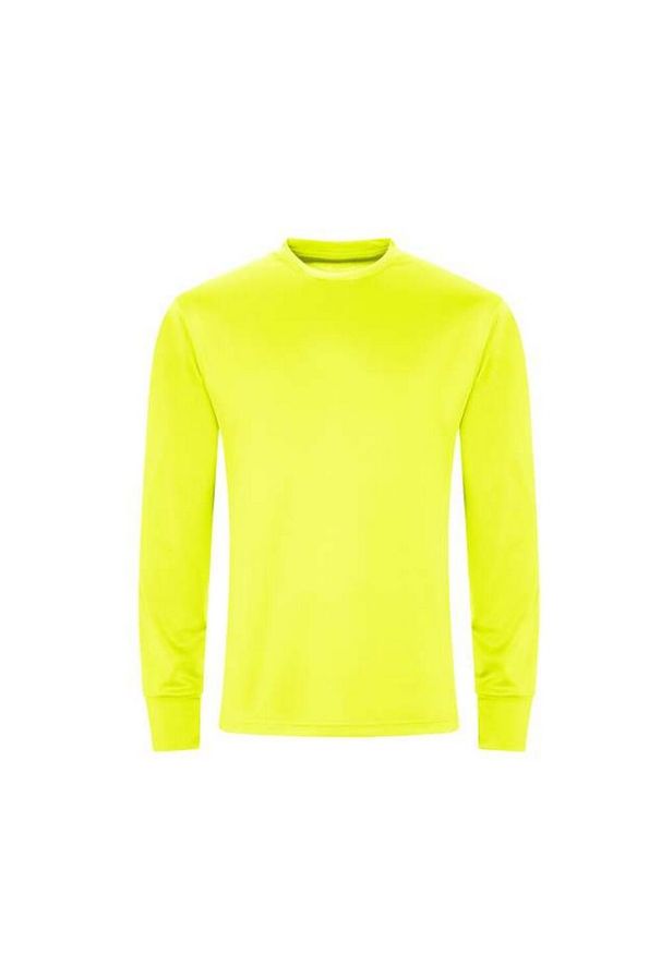 JUST COOL - Koszulka Z Długim Rękawem Unisex Dla Dorosłych. Kolor: żółty. Długość rękawa: długi rękaw. Długość: długie. Sport: turystyka piesza