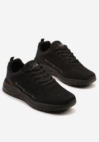 Born2be - Czarne Buty Sportowe Sneakersy z Perforacją Ziraline. Okazja: na co dzień. Kolor: czarny. Szerokość cholewki: normalna #3