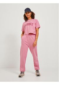 JJXX Spodnie dresowe 12244364 Różowy Relaxed Fit. Kolor: różowy. Materiał: bawełna #5