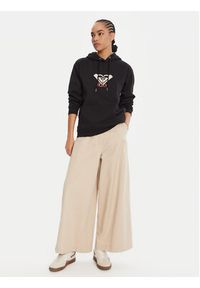Roxy Bluza ERJFT05020 Czarny Regular Fit. Kolor: czarny. Materiał: bawełna #3