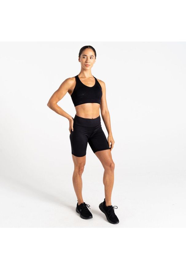 DARE 2B - Biustonosz sportowy damski React. Kolor: czarny. Sport: joga i pilates