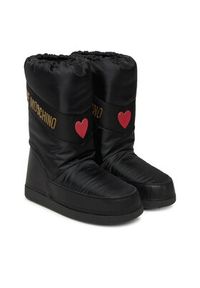 Love Moschino - LOVE MOSCHINO Śniegowce JA24032G1NISY000 Czarny. Kolor: czarny. Materiał: materiał #4