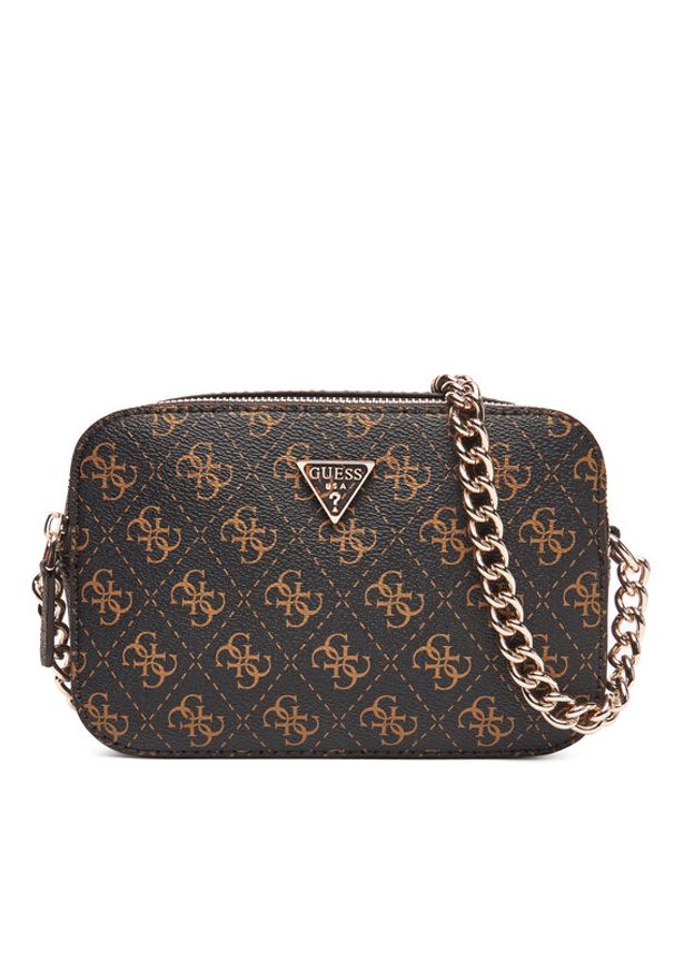 Guess Torebka Noelle II HWQG96 72140 Brązowy. Kolor: brązowy. Materiał: skórzane