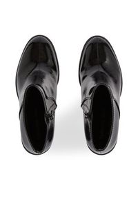 Calvin Klein Jeans Botki Mid Block Heel Boot Naplak Wn YW0YW01258 Czarny. Kolor: czarny. Materiał: skóra #5