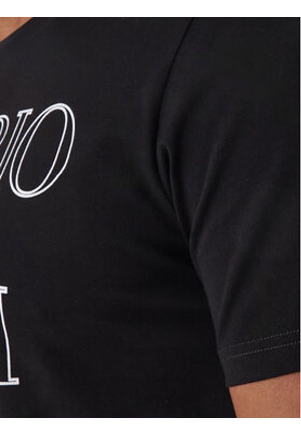 Emporio Armani T-Shirt EM000574 AF20434 UC001 Czarny Regular Fit. Kolor: czarny. Materiał: bawełna