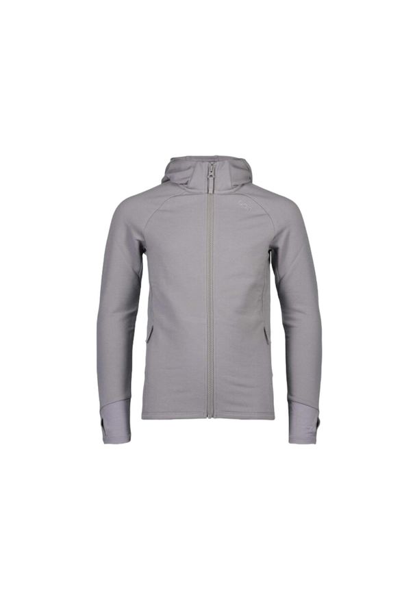 Bluza sportowa dla dzieci POC Merino zip Hood rowerowa. Kolor: szary