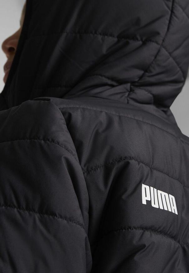Puma - Młodzieżowa ocieplana kurtka Essentials PUMA Black. Kolor: czarny